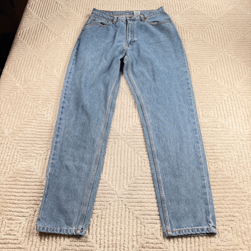 Vintage Jordache Tapered Leg Mom Jeans Womens 15/16 Blue High Waisted Denim 90s